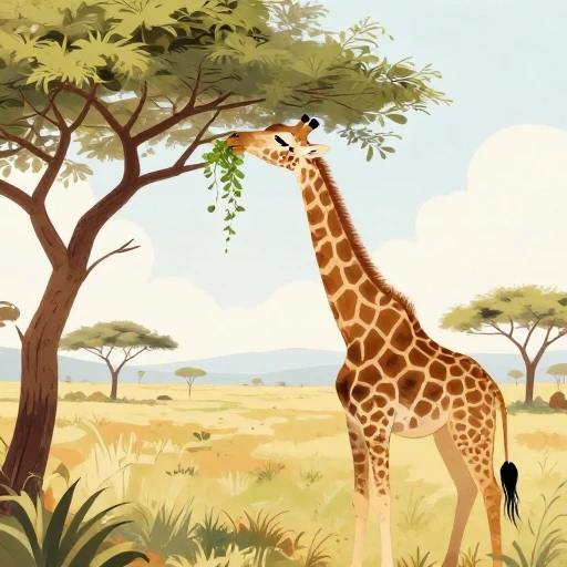 用于理解“giraffe”的词典插图