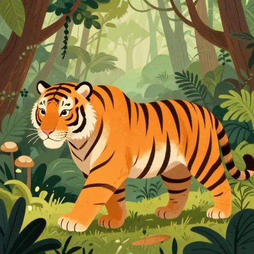 用于理解“tiger”的词典插图